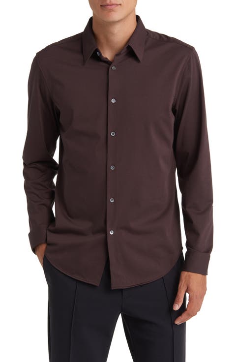 Sylvain ND Structure Knit Button-Up Shirt