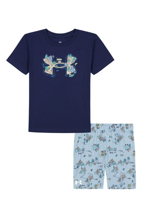 Kids' Lake Logo Graphic T-Shirt & Shorts Set (Toddler)