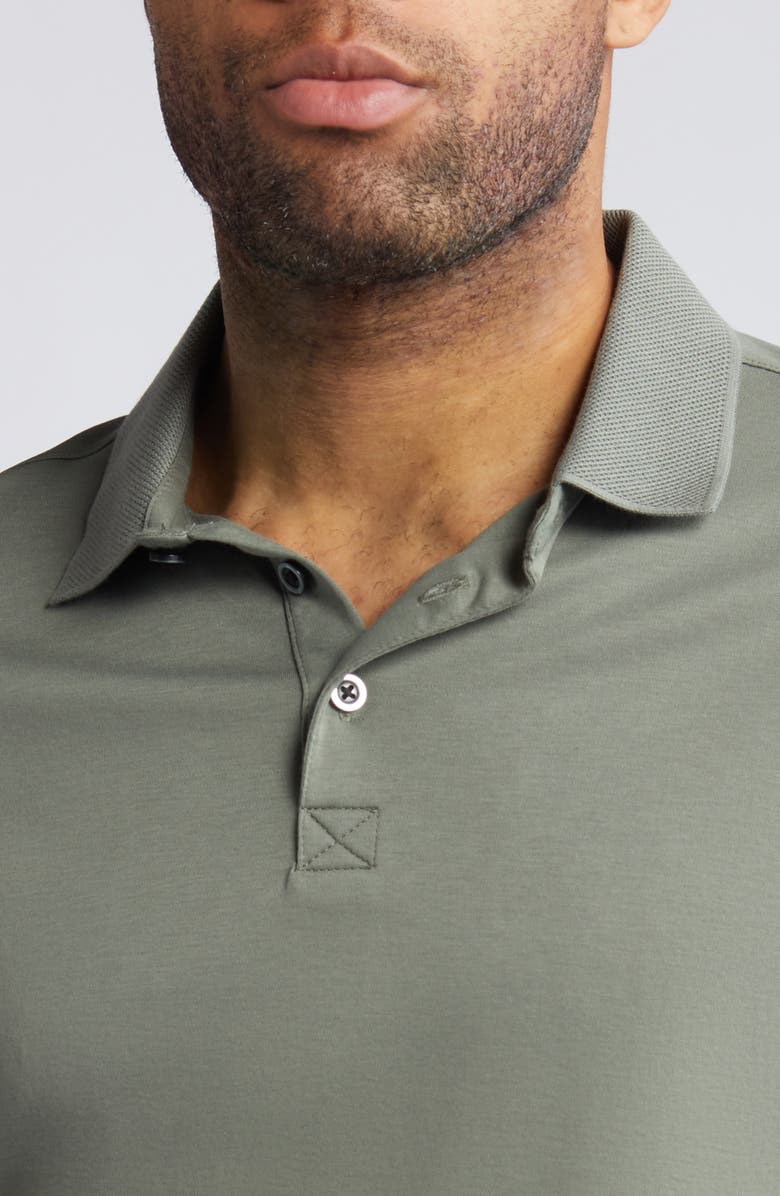 Robert Barakett Men's Georgia Pima Cotton Polo, Alternate, color, Mulled Basil