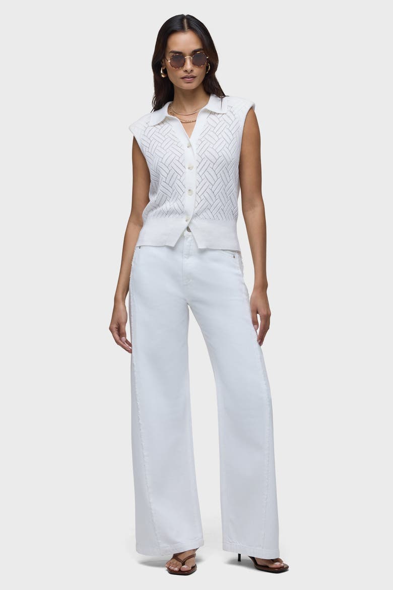 Knitted Sleeveless Collared Top, Alternate, color, STARCH