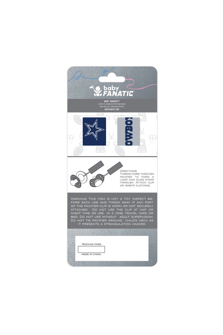 Dallas Cowboys Pacifier Clip 2-Pack, Alternate, color, Multicolor