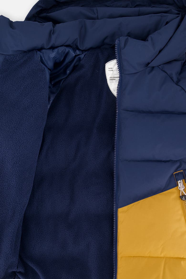 Color Block Hooded Insulated Winter Jacket, Alternate, color, Dark Blue