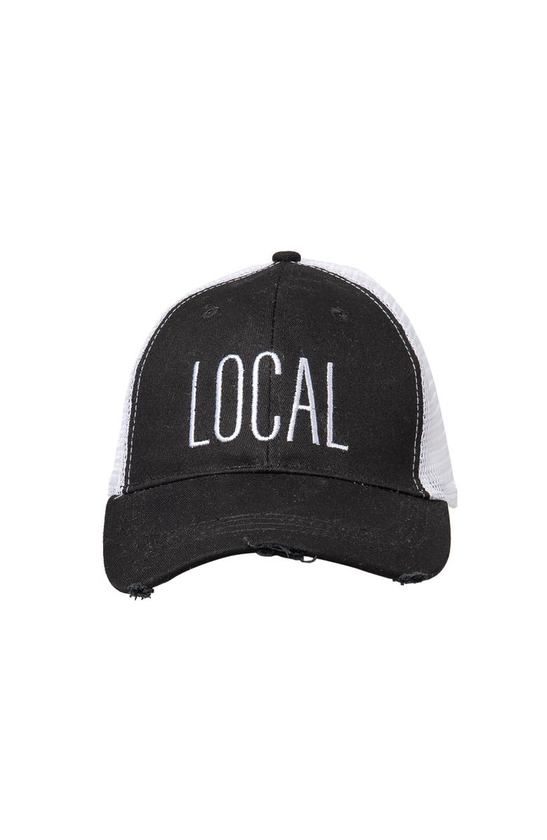 Totalee Gift Local Baseball Hat Cotton Black, Main, color, Black