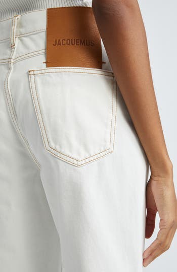 Le de-Nîmes Droit High Waist Straight Leg Jeans