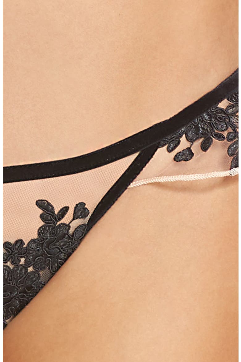 Noemi Ruffle Panties, Alternate, color, NOIR