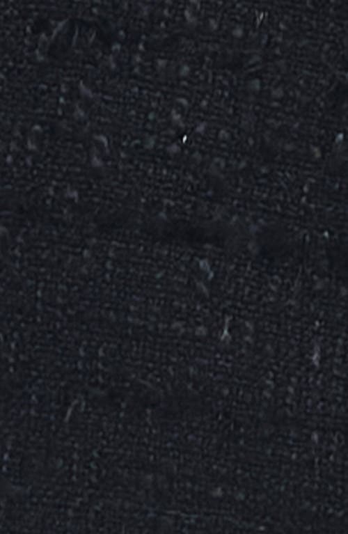 Lioness Riviera Contrast Trim Tweed Jacket In Black