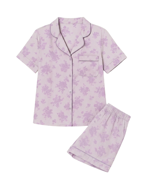 Floral Print Short Sleeve Jersey PJ