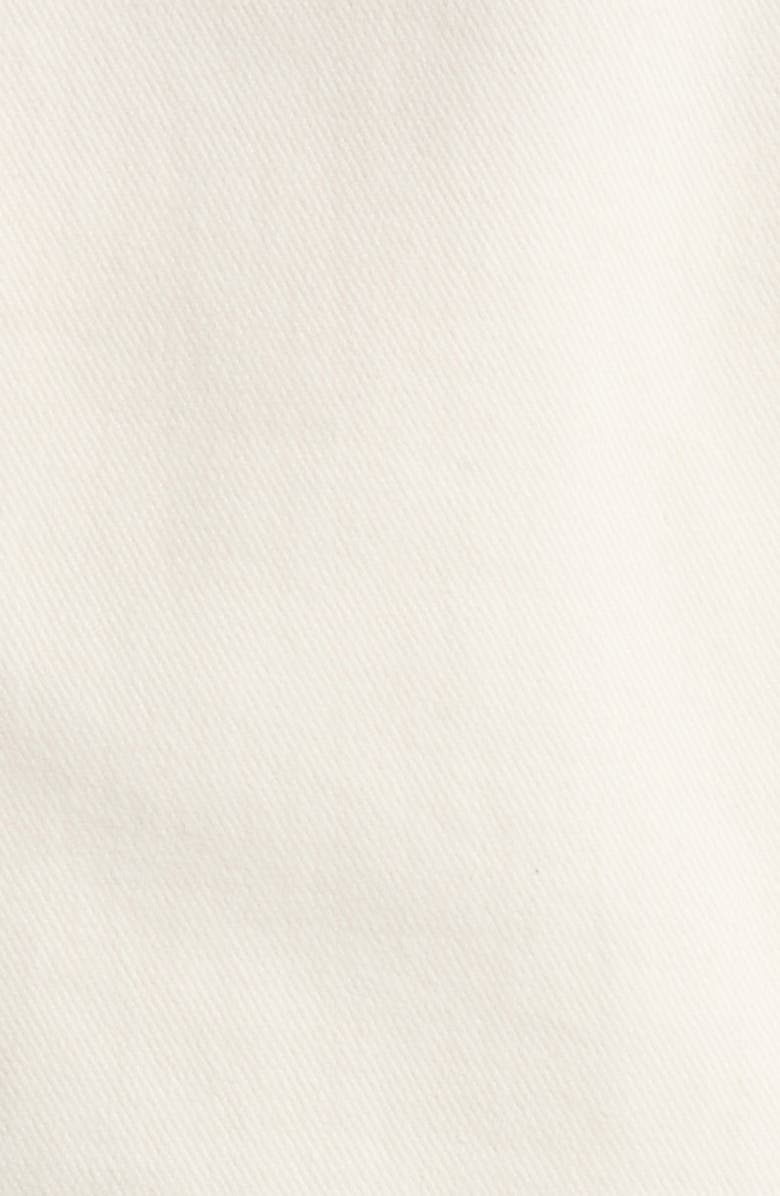 PAIGE Kendra Short Sleeve Crop Denim Jacket, Alternate, color, Tonal Ecru