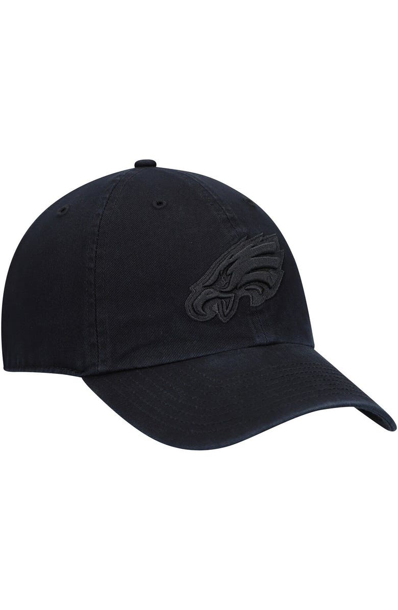 '47 Men's '47 Black Philadelphia Eagles Team Tonal Clean Up Adjustable Hat, Alternate, color, Black