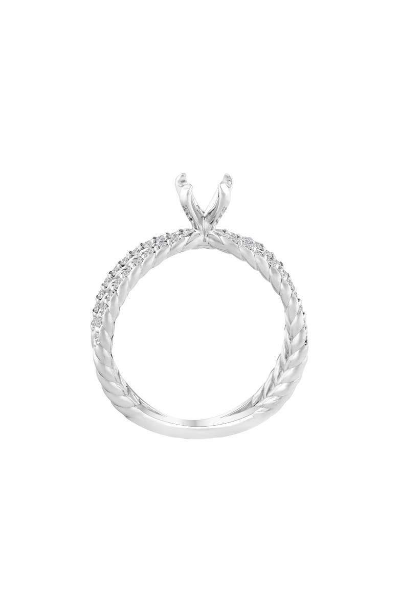 Bliss Diamond .40CT Lab Grown Diamond Semi Mount Engagement Ring Setting Gold Certified, Alternate, color, 