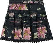 AllSaints Zora Floral Lace Detail Miniskirt