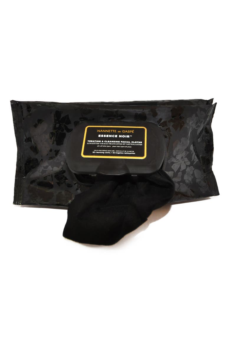 NANNETTE DE GASPE ́ Essence Noir<sup>™</sup> Facial Cloths, Main, color, 