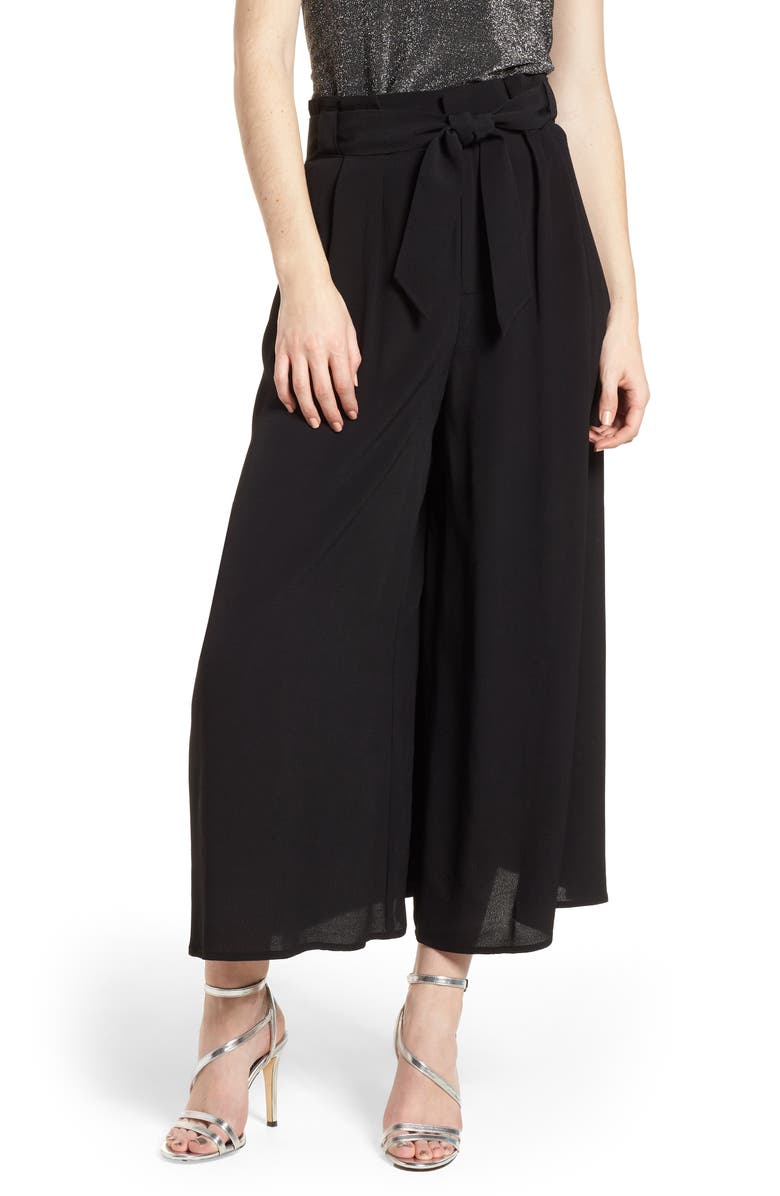 Leith Paperbag Waist Culottes, Main, color, 