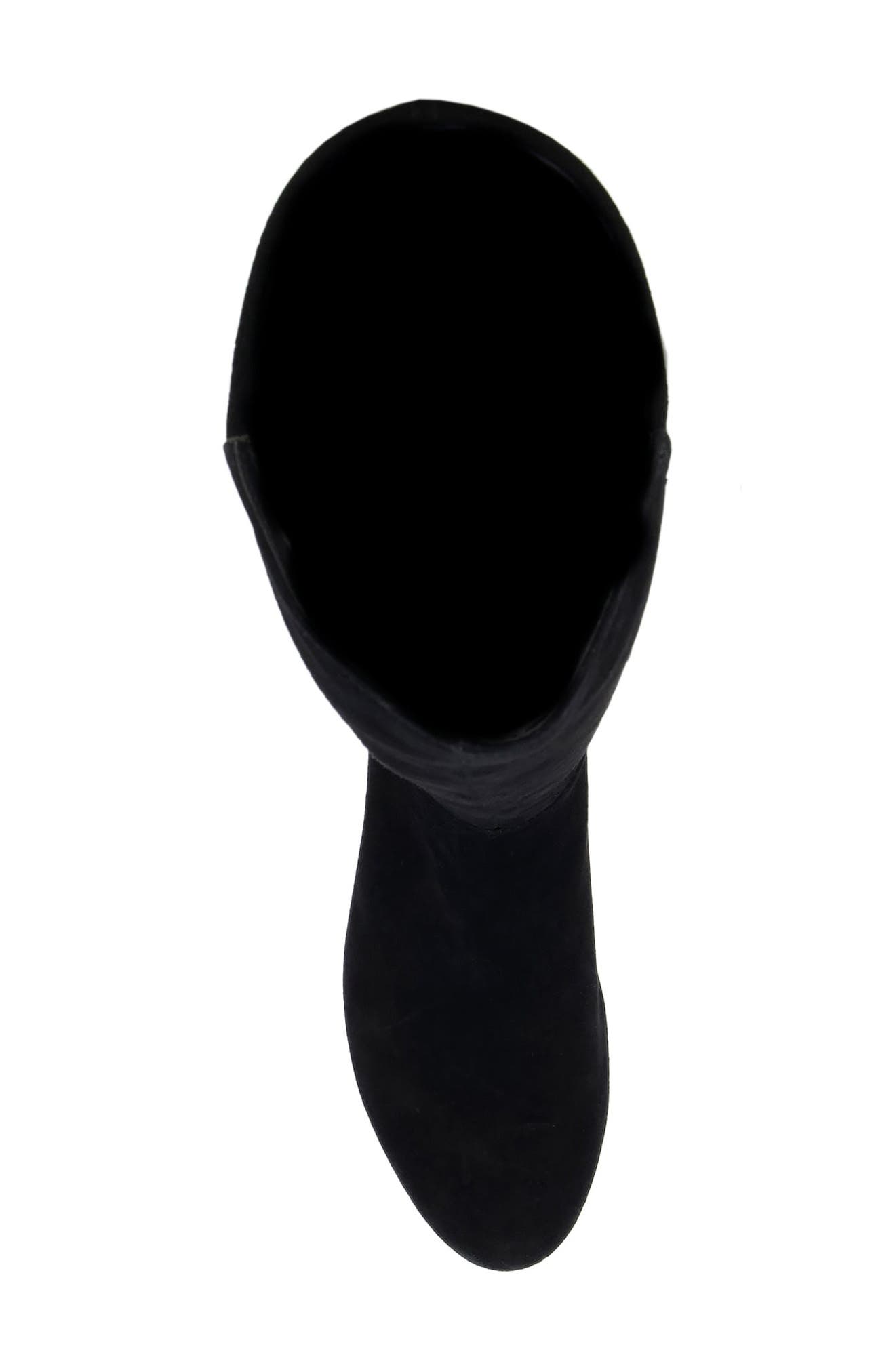 Dune London Tayla Knee High Boot, Alternate, color, Black Suede