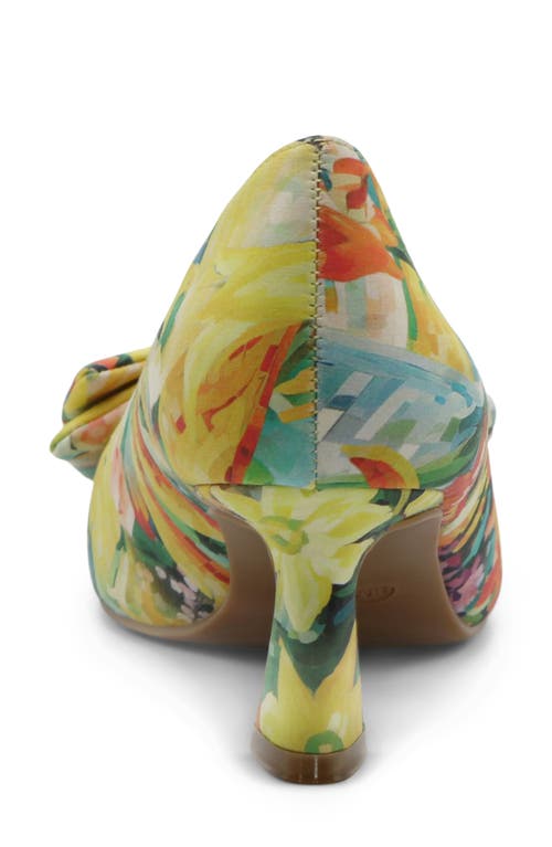 Charles David Adren Pointed Cap Toe Pump In Bright Multi