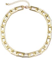 Adornia Paper Clip Chain Necklace