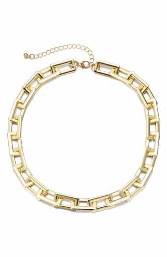 Adornia Paper Clip Chain Necklace