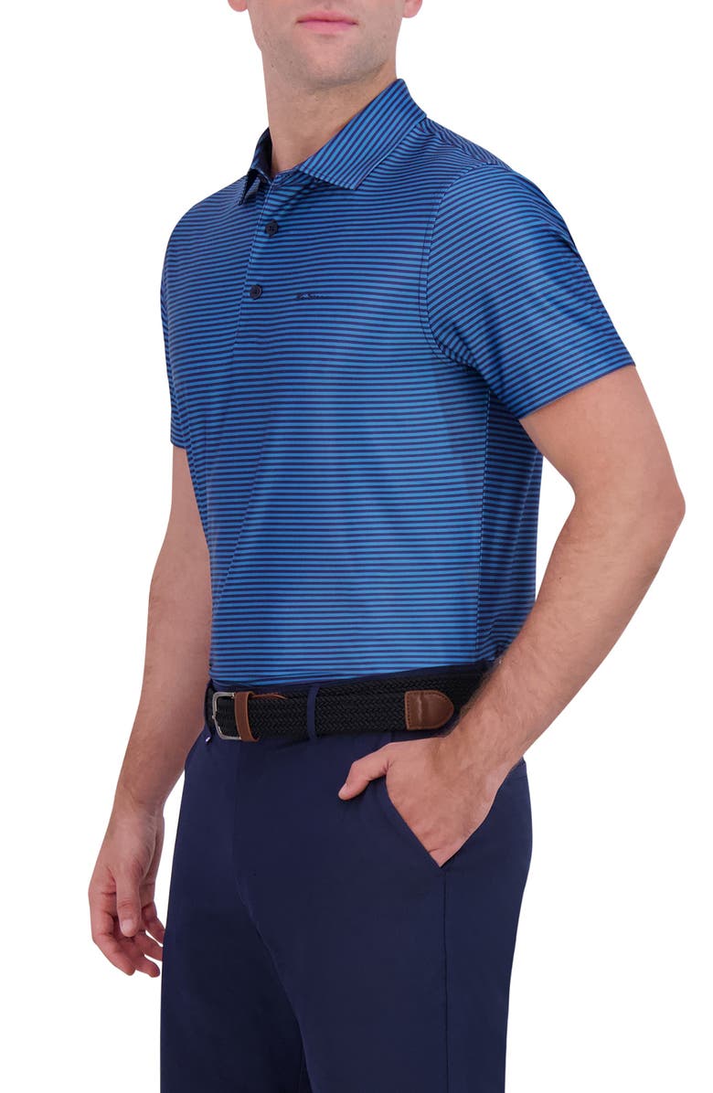 Ben Sherman Stripe Tech Jersey Polo, Alternate, color, Royal Blue