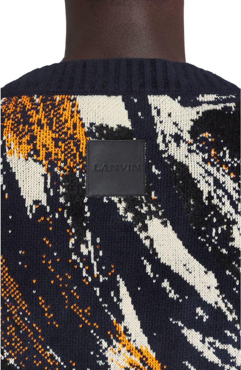 Lanvin ABSTRACT JACQUARD SWEATER, Alternate, color, 