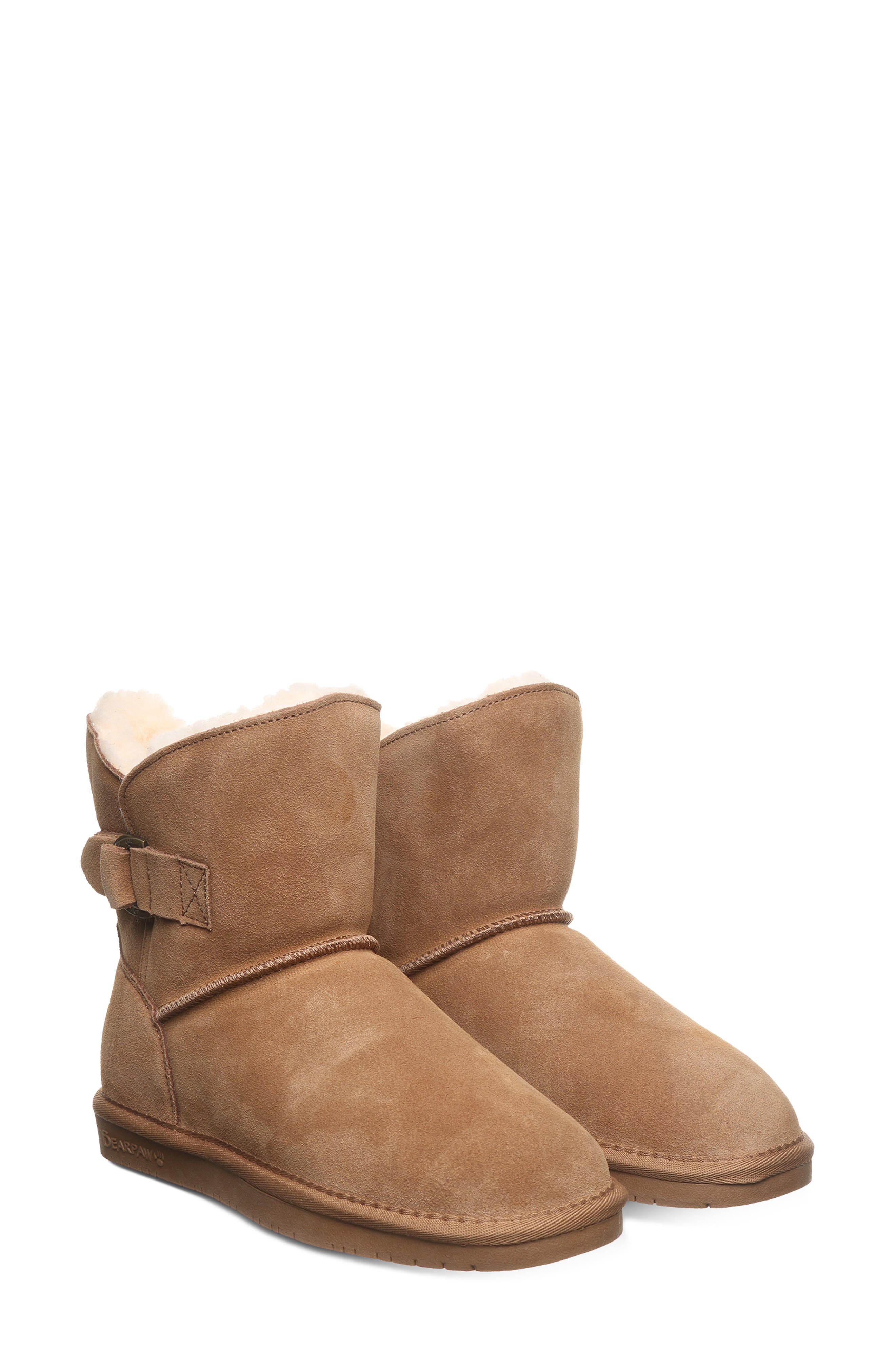 Steph Faux Shearling Lined Bootie, Alternate, color, HICKORY