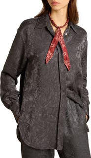 Golden Goose Toile De Jouy Jacquard Boyfriend Shirt