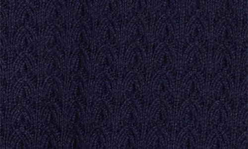 Gibsonlook Surplice V-neck Cotton Blend Pointelle Sweater In Blue
