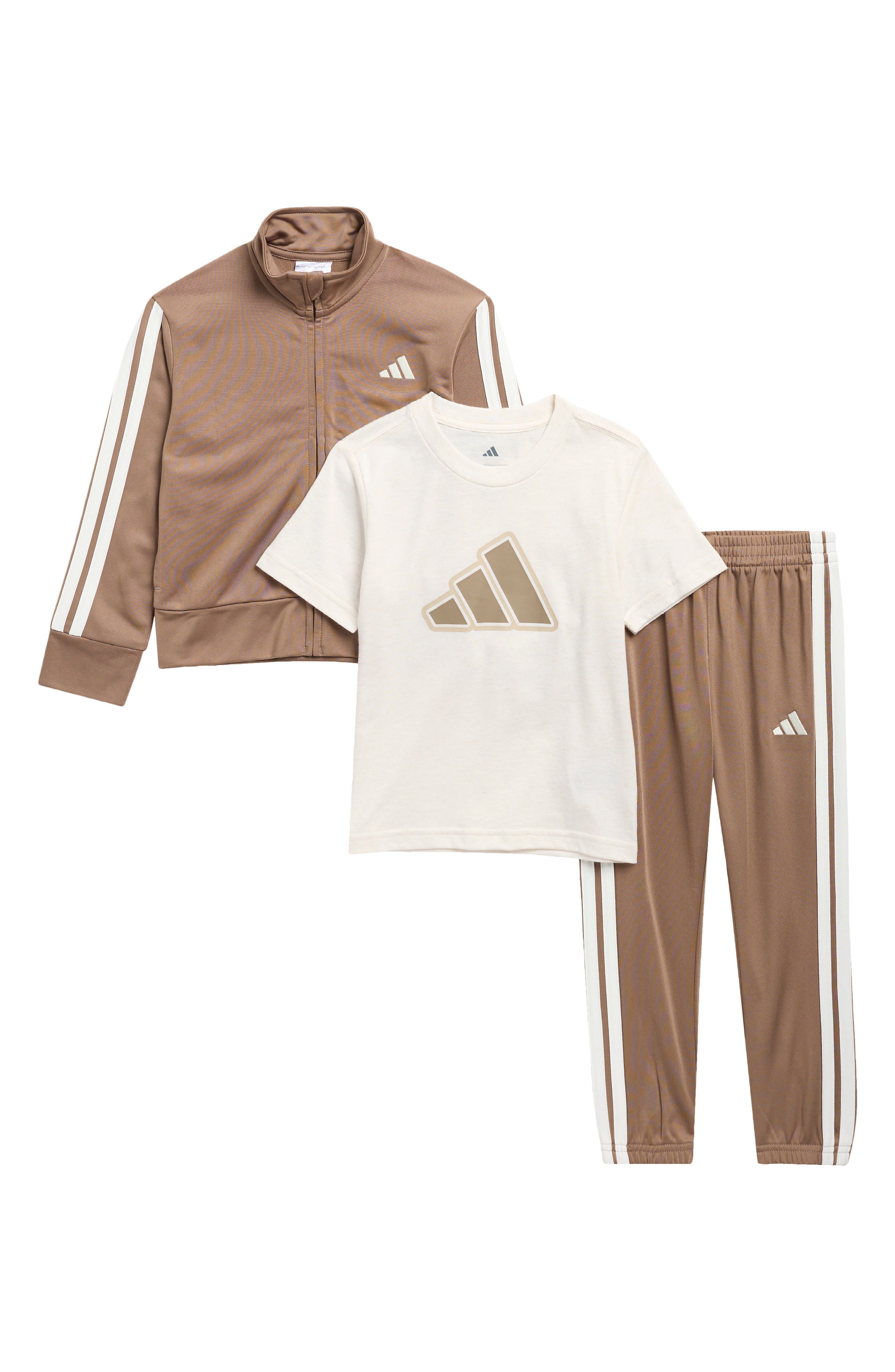 Kids' 3-Piece Tricot Jacket, Track Pants & T-Shirt Set