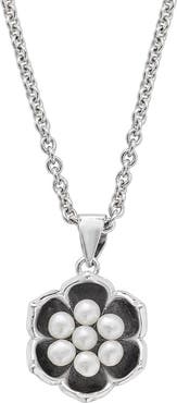 Lucy Quartermaine Royal Pearl Flower Pendant