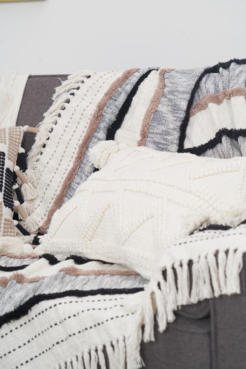 Carol & Frank Eustis Pillow, 14" X 22" In Neutral