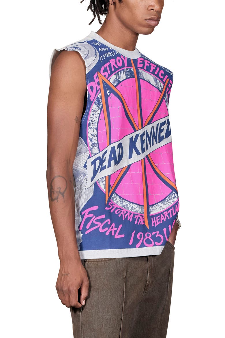 Destroy Cutoff Graphic T-Shirt, Alternate, color, GREY MELANGE
