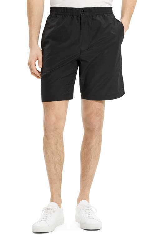 Theory Straight 8 Drawstring Short In Soft Lawn