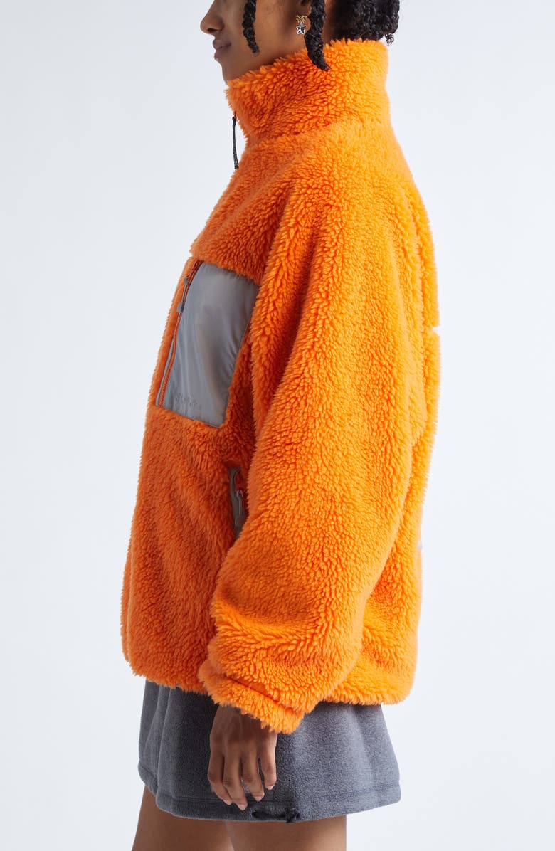Sandy Liang Rain Fleece Jacket, Alternate, color, Orange