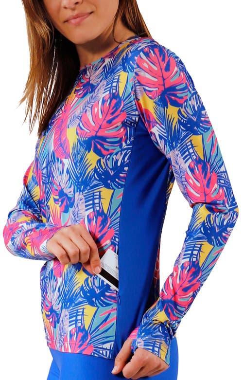 Uv Skinz Ls Crew Sun & Swim Shirt In Green