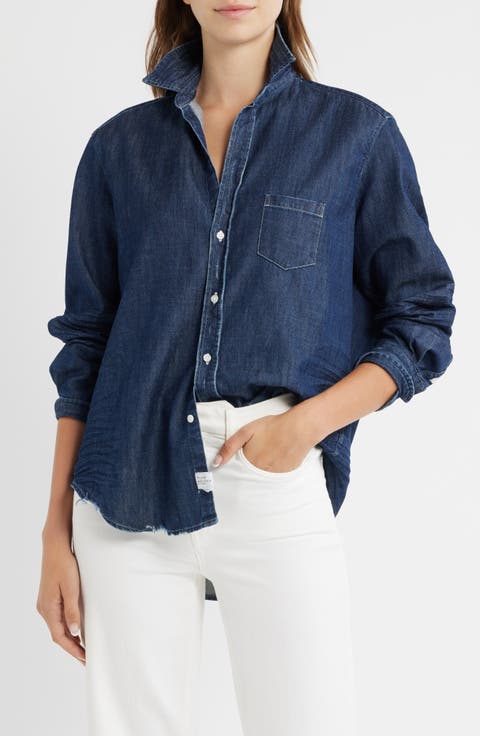 Eileen Relaxed Denim Button-Up Shirt