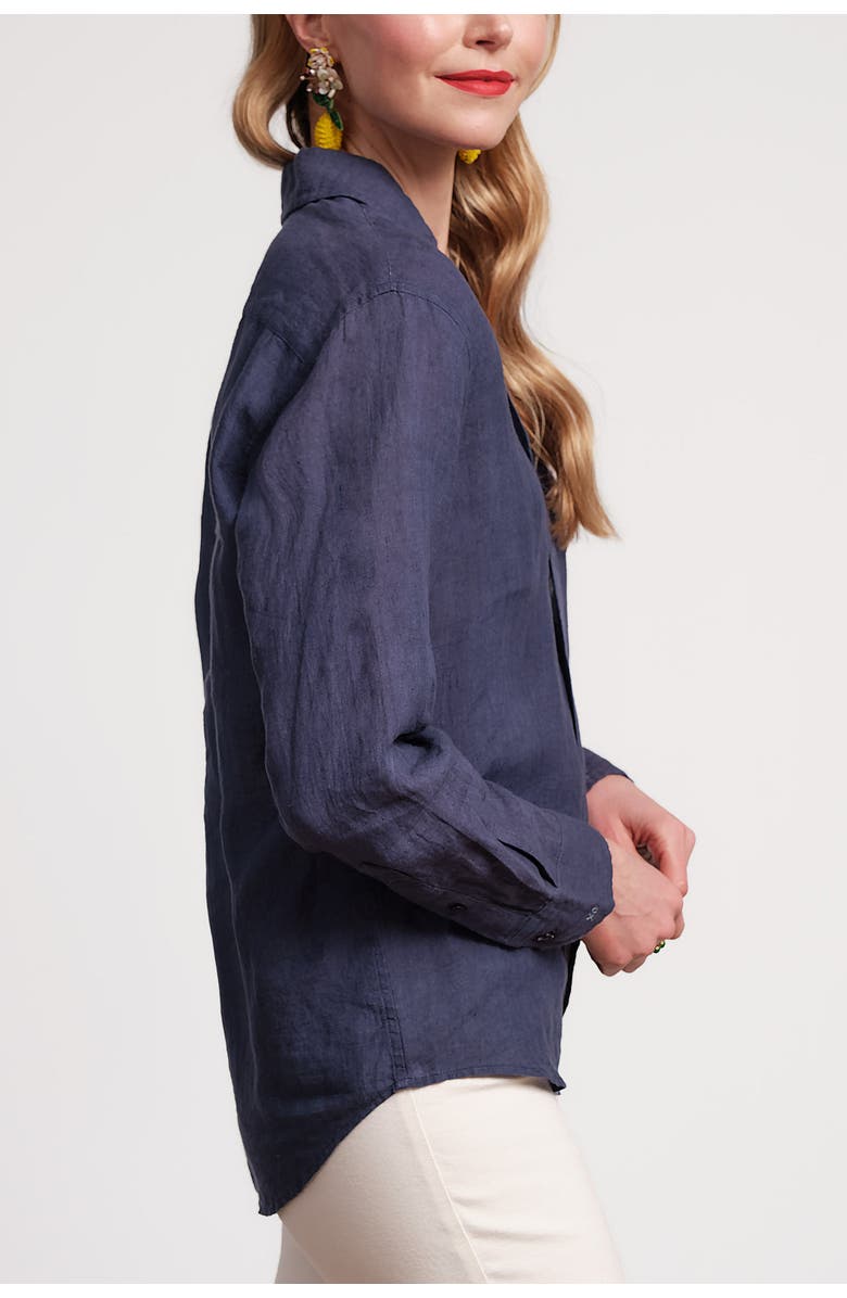 Frances Valentine Perfect Button Down, Alternate, color, Navy