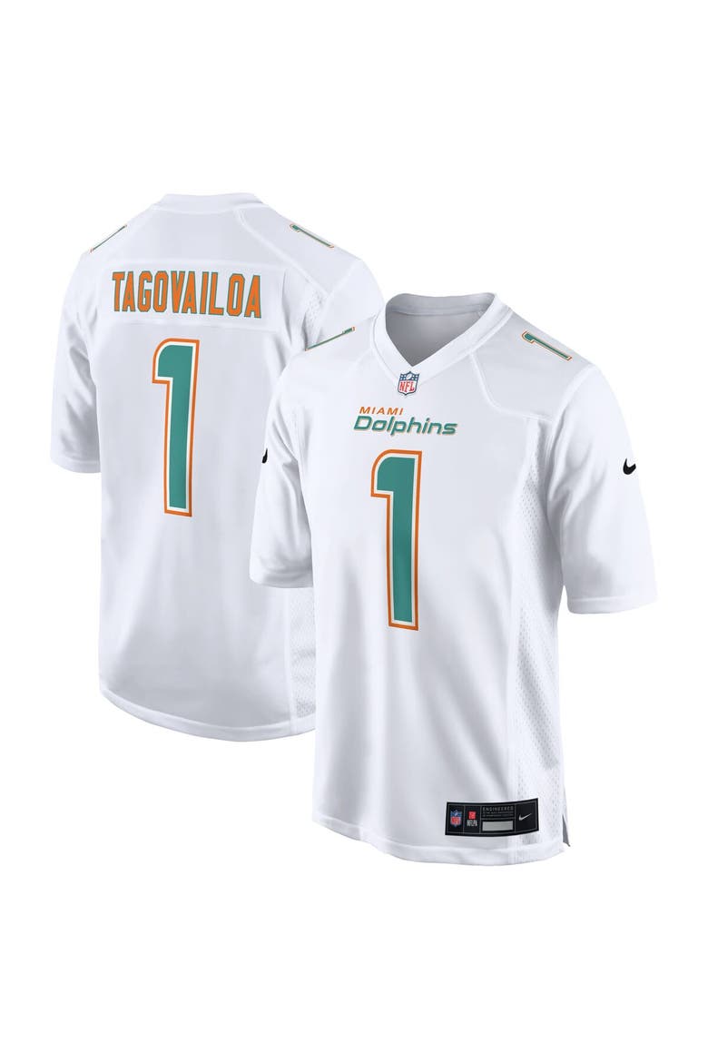 Men's Nike Tua Tagovailoa White Miami Dolphins Fashion Game Jersey, Main, color, White