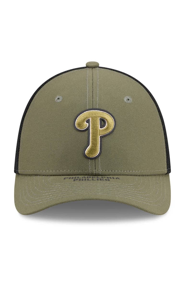 New Era Men's New Era  Olive Philadelphia Phillies 2026 Armed Forces Day 39THIRTY M-Crown Flex Hat, Alternate, color, Olive