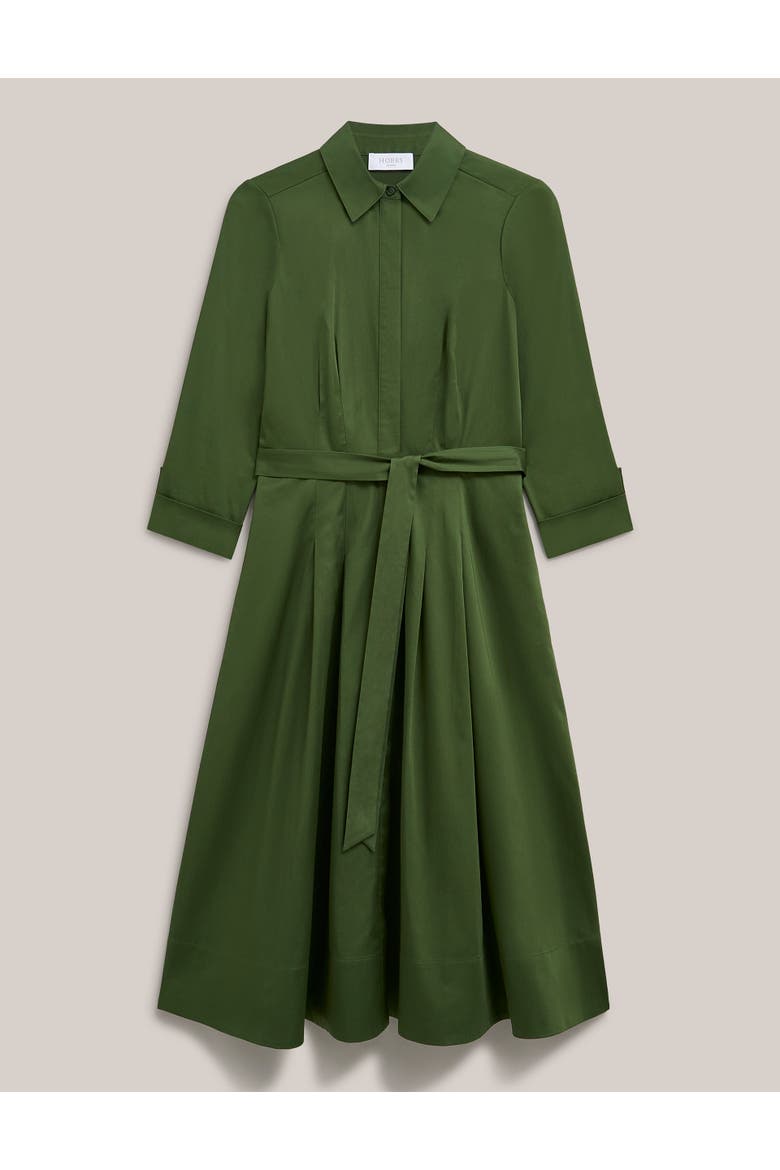 Brigitta Midi Dress, Alternate, color, Pine Green