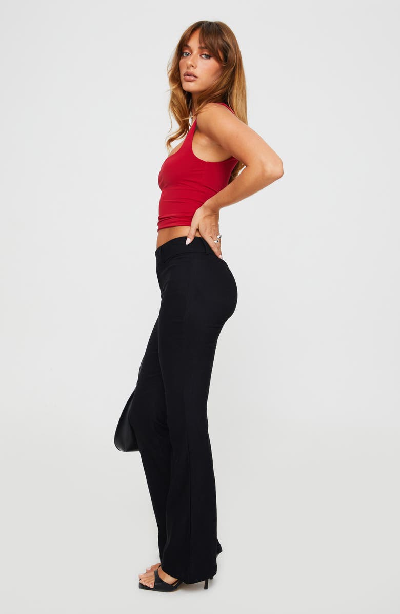 Princess Polly Kinkirk Flare Pants, Alternate, color, Black