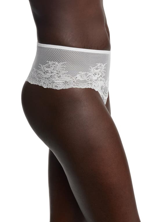 Skarlett Blue Flaunt Lace High Rise Thong In White