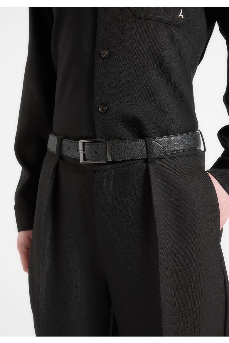 Valentin Tailored Overshirt, Alternate, color, Black