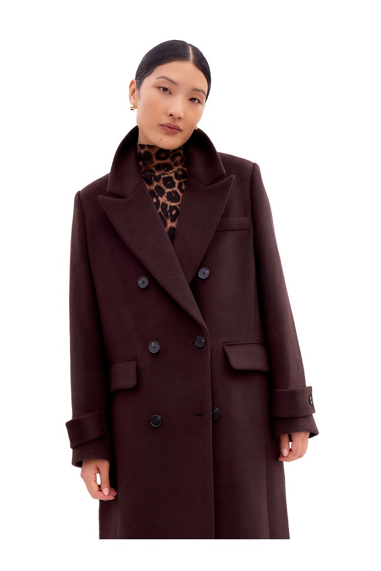 Wool Blend Oversized Coat, Alternate, color, Brown