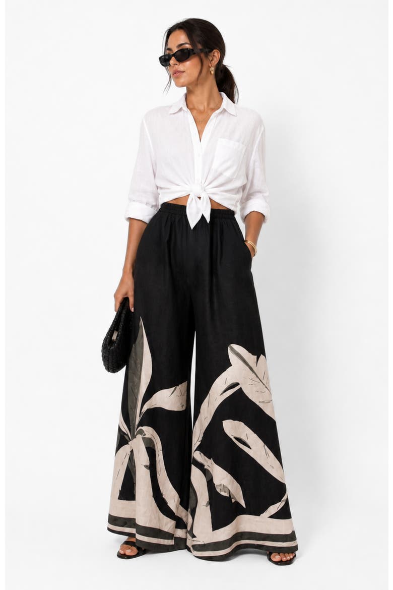 Sierra High Waisted Jant Pants, Main, color, Sierra Noir