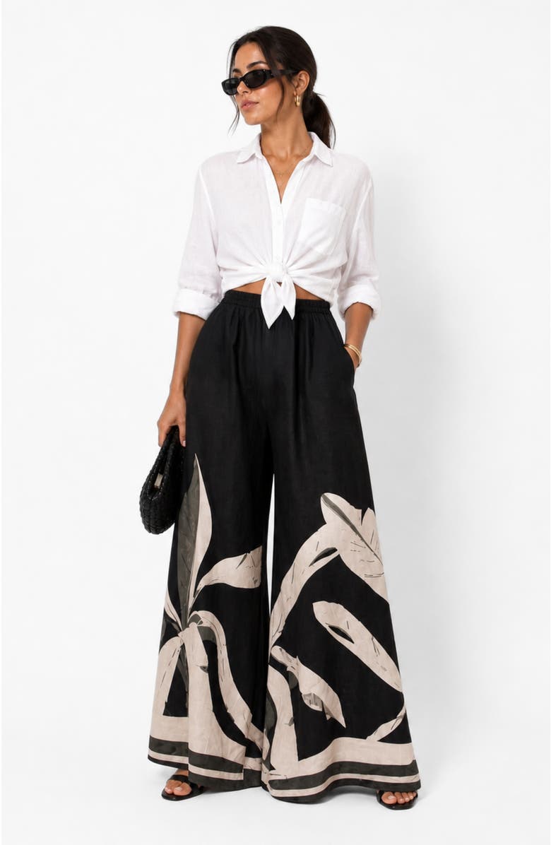 DIARRABLU Sierra High Waisted Jant Pants, Main, color, Sierra Noir