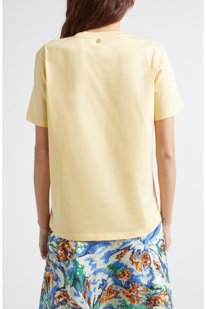 Palm Embroidered T-Shirt, Alternate, color, GOLD
