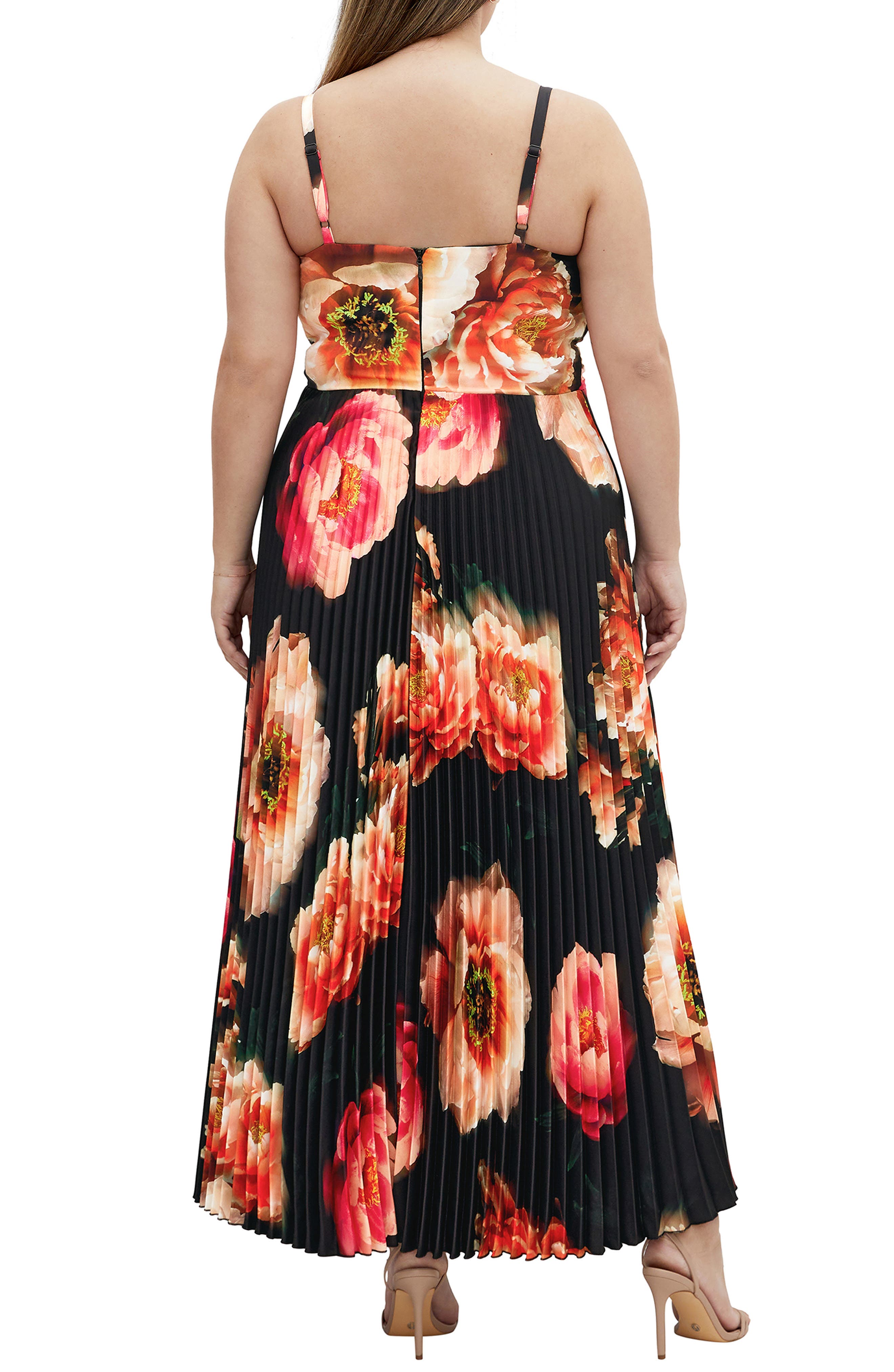 Ariana Print Pleat Dress - image 2