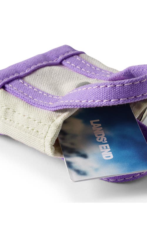 Lands' End Mini Canvas Tote Charm In Purple