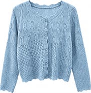 WDNY Crochet Cardigan Sweater
