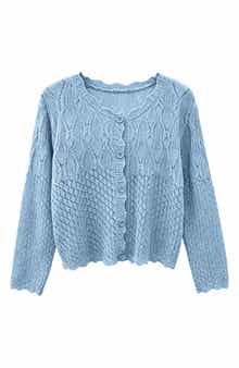 WDNY Crochet Cardigan Sweater