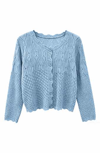 WDNY Crochet Cardigan Sweater